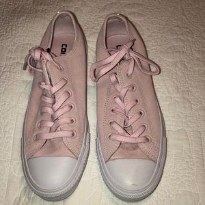 Converse Light Pink Suade Shoes